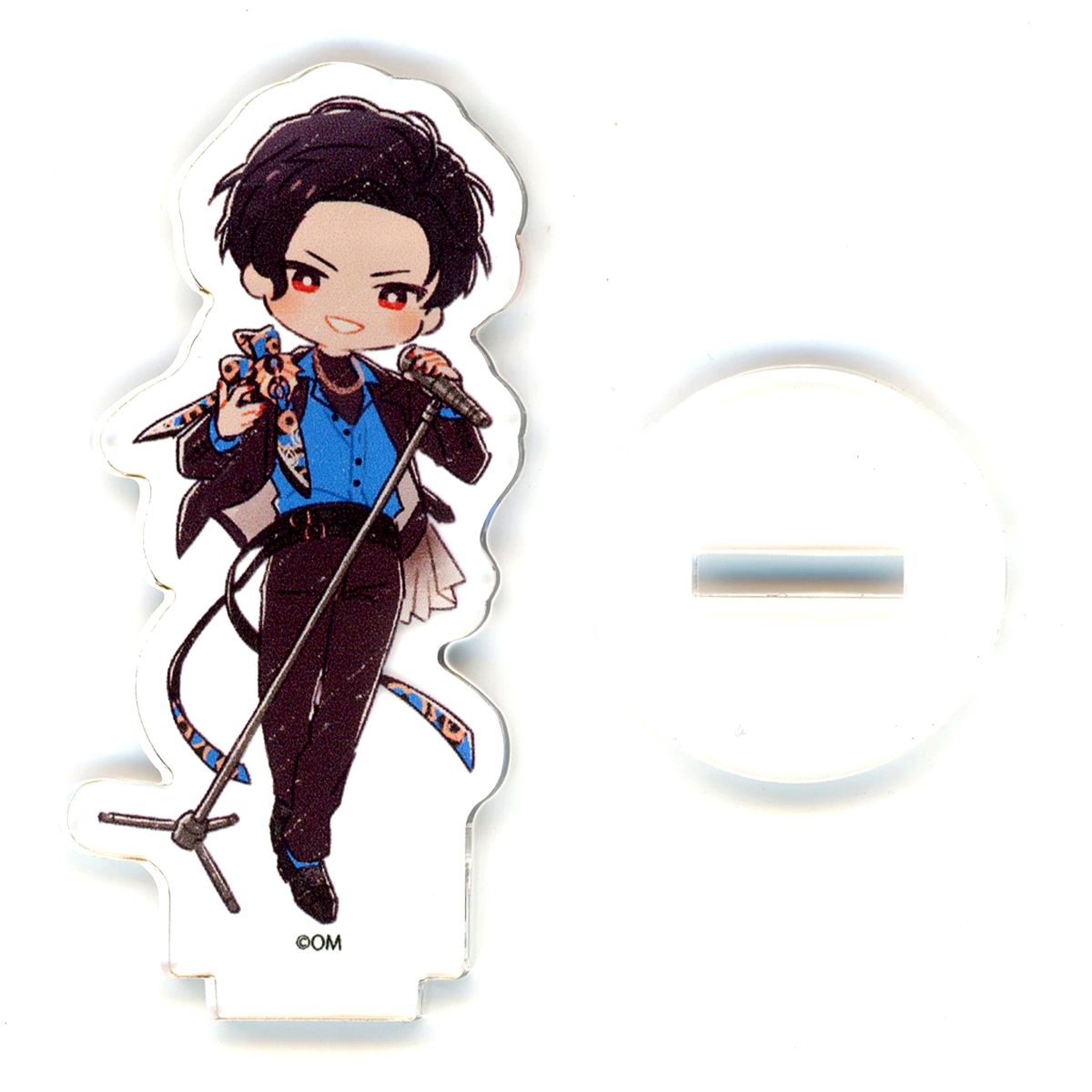 Lucifer Obey Me! Nightbringer POP UP SHOP in TOWER RECORDS Acrylic Petit Stand Band Ver. Retro Art Illustration [USED]