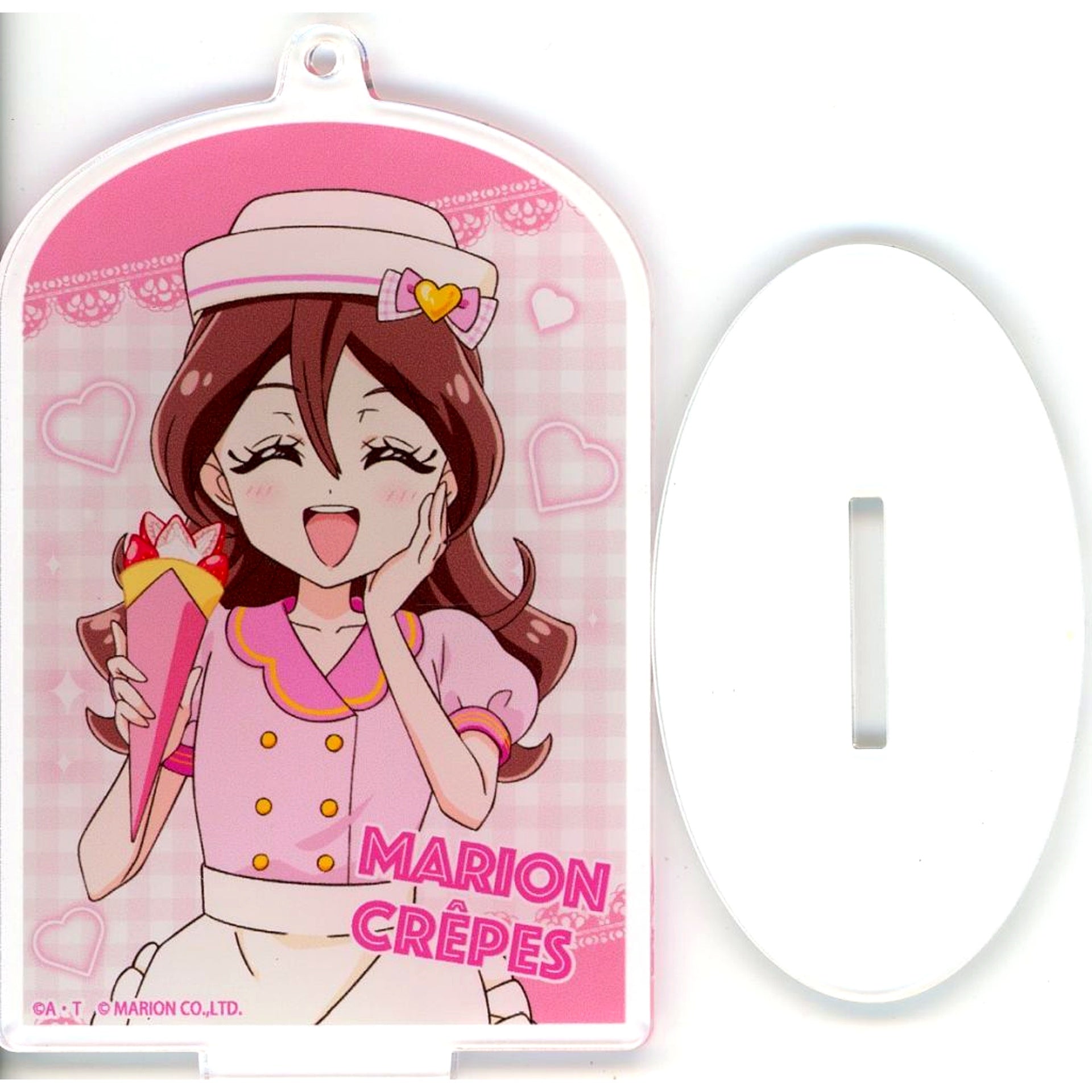 Uta Sakura Kimi to Idol PreCure x Marion Crepes Drawn Acrylic Stand Keychain [USED]