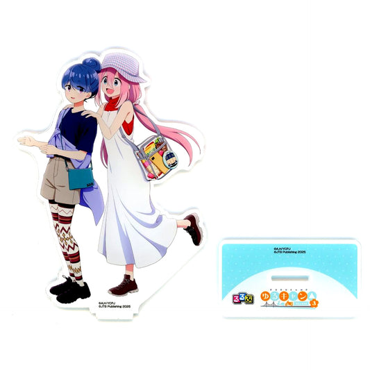 Rin Shima & Nadeshiko Kagamihara Yuru Camp SEASON 3 Rurubu Illustration Ver. Acrylic Stand [USED]