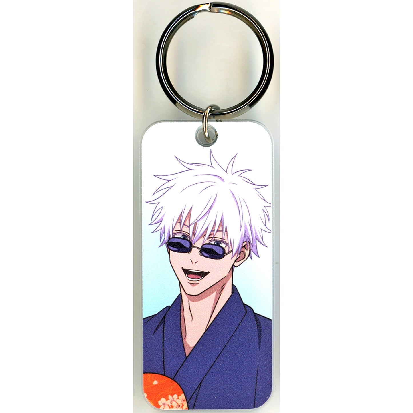 Satoru Gojo Bust Up Jujutsu Kaisen Original Illustration Yukata ver. Trading Acrylic Key Tag [USED]
