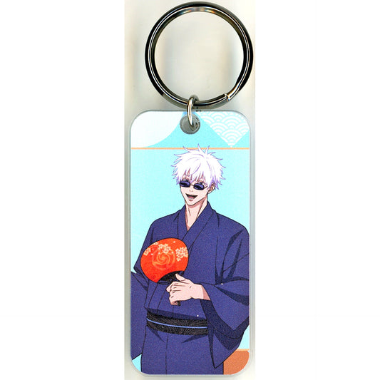 Satoru Gojo Half Body Jujutsu Kaisen Original Illustration Yukata ver. Trading Acrylic Key Tag [USED]