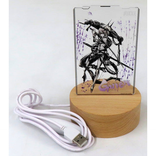 Scarlet Goddess of Victory NIKKE Sumie Ink Painting Acrylic LED Stand TSUTAYA [USED]