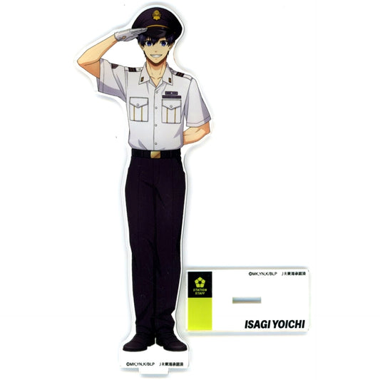 Yoichi Isagi Illustration Station Staff ver. BIG Acrylic Stand JR Central x TV Anime Blue Lock Egoism Osaka [USED]