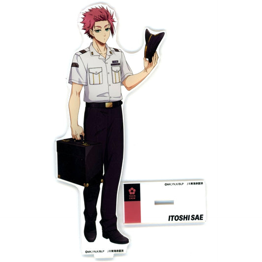 Sae Itoshi Illustration Station Staff Ver. BIG Acrylic Stand JR Central x TV Anime Blue Lock Egoism Zenkai de Osaka wo Asobitukuse! [USED]