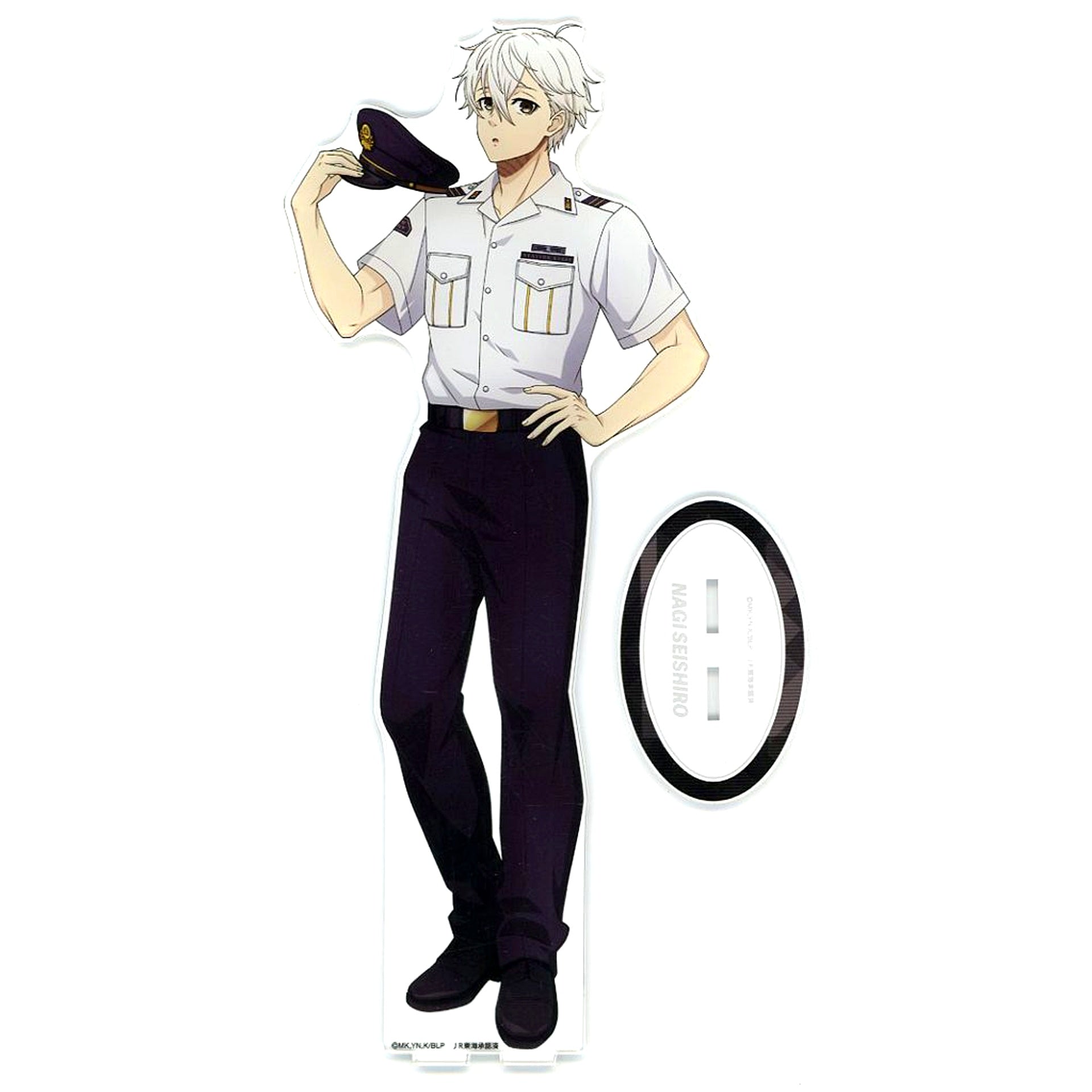 Seishiro Nagi Illustration Station Staff Ver. Extra Large Acrylic Stand JR Central x TV Anime Blue Lock Enjoy Osaka with Full Egoism! [USED]