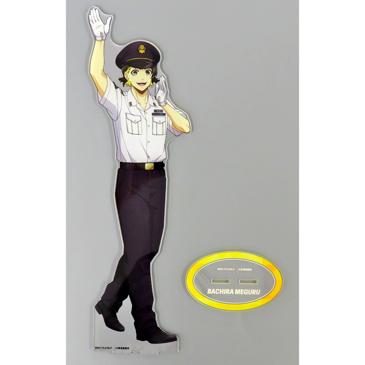 Meguru Bachira Illustration Station Staff Ver. Jumbo Acrylic Stand Blue Lock x JR Central Enjoy Osaka [USED]