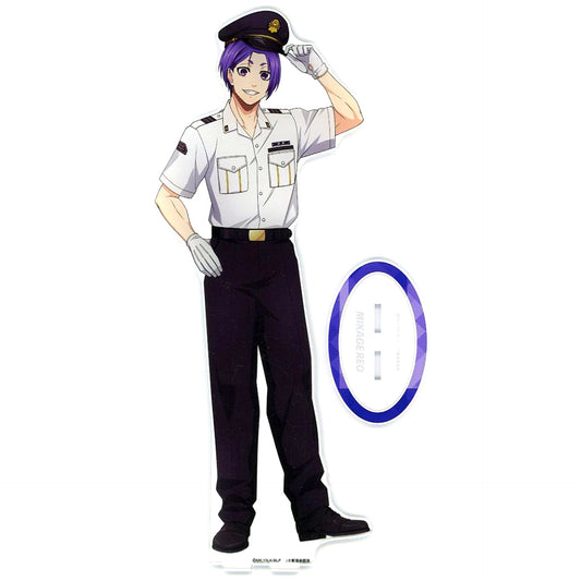 Reo Mikage Illustration Station Staff Ver. Over-Sized Acrylic Stand JR Central x TV Anime Blue Lock Egoism Zenkai de Osaka wo Asobitukuse! [USED]