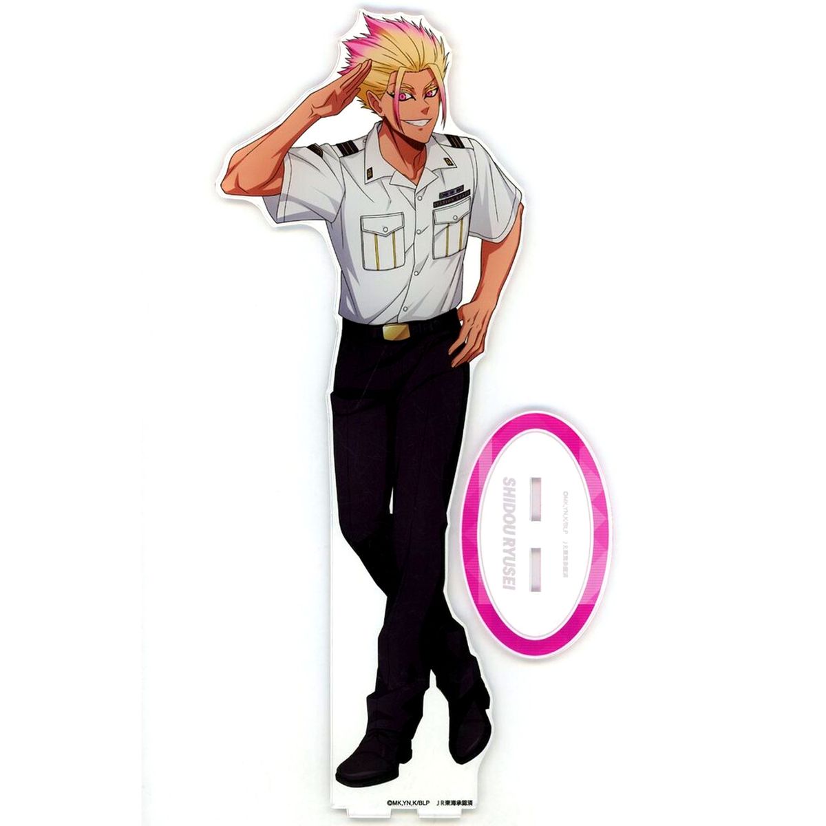 Ryusei Shido Blue Lock Original Illustration Station Staff ver. Jumbo Acrylic Stand JR Central x TV Anime BLUE LOCK Enjoy Osaka to the Fullest with Egoism! [USED]