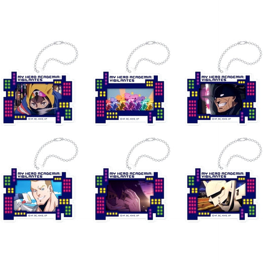 Set of 6 My Hero Academia: Vigilantes Trading Acrylic Keychain OP Ver. [USED]