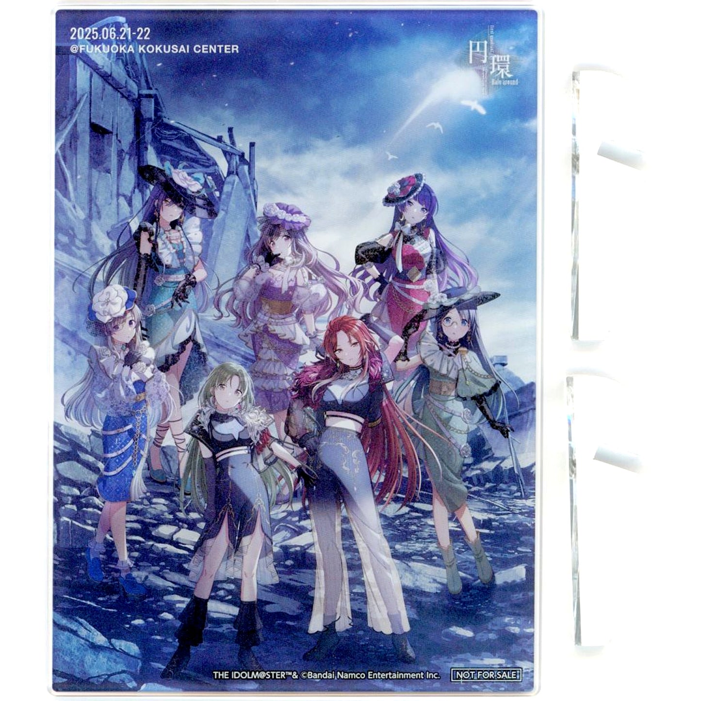 Group The Idolm@ster Shiny Colors Drawn Acrylic Panel 7th UNITLIVE TOUR Halo around first quadrant Visitor Bonus [USED]