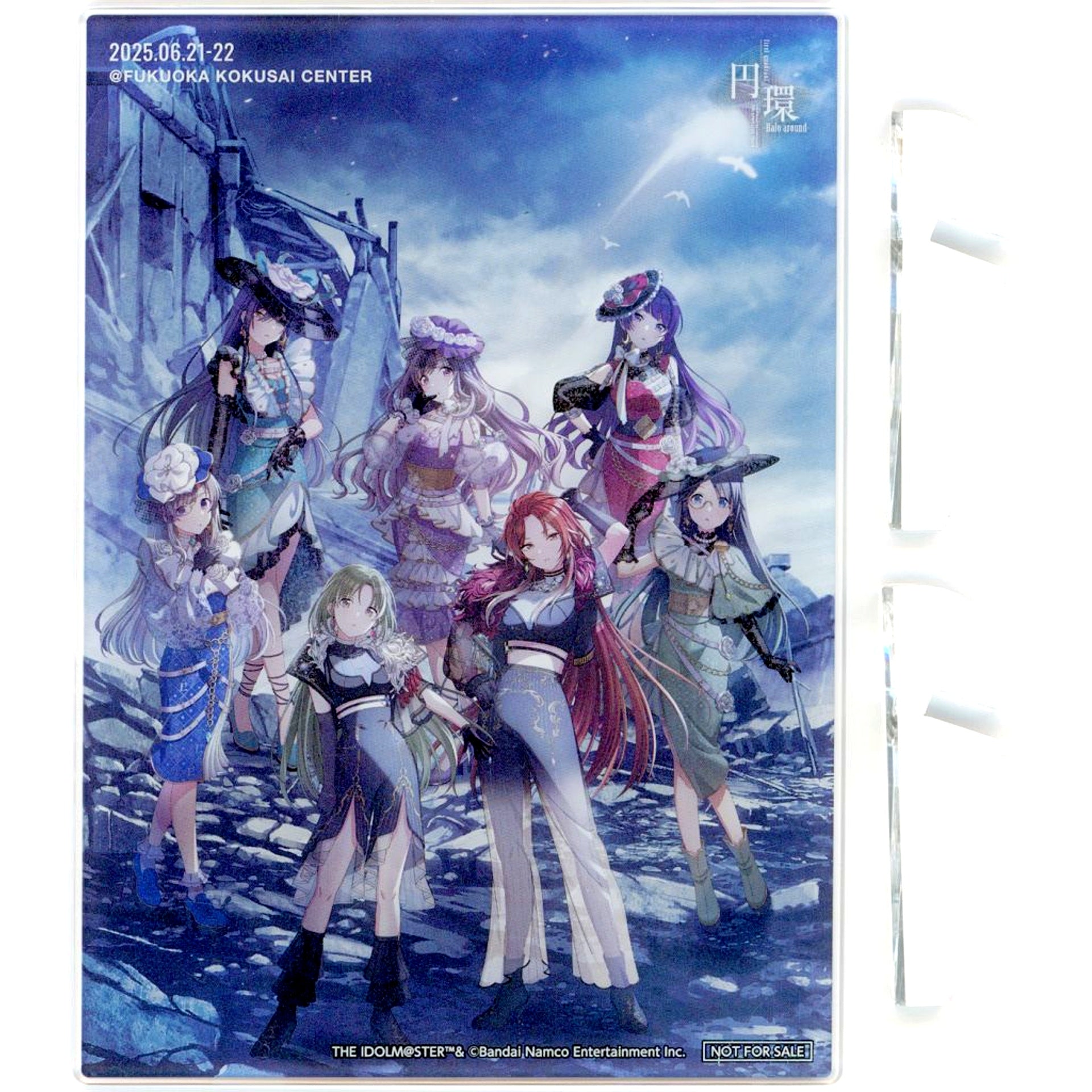 Group The Idolm@ster Shiny Colors Drawn Acrylic Panel 7th UNITLIVE TOUR Halo around first quadrant Visitor Bonus [USED]