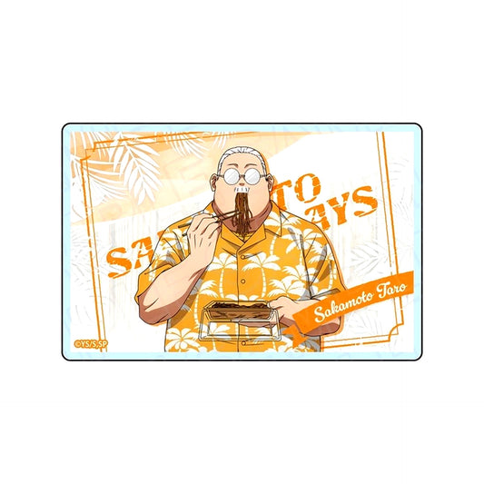 Taro Sakamoto Summer Cafe Ver. Sakamoto Days x The Chara Cafe Acrylic Block [USED]