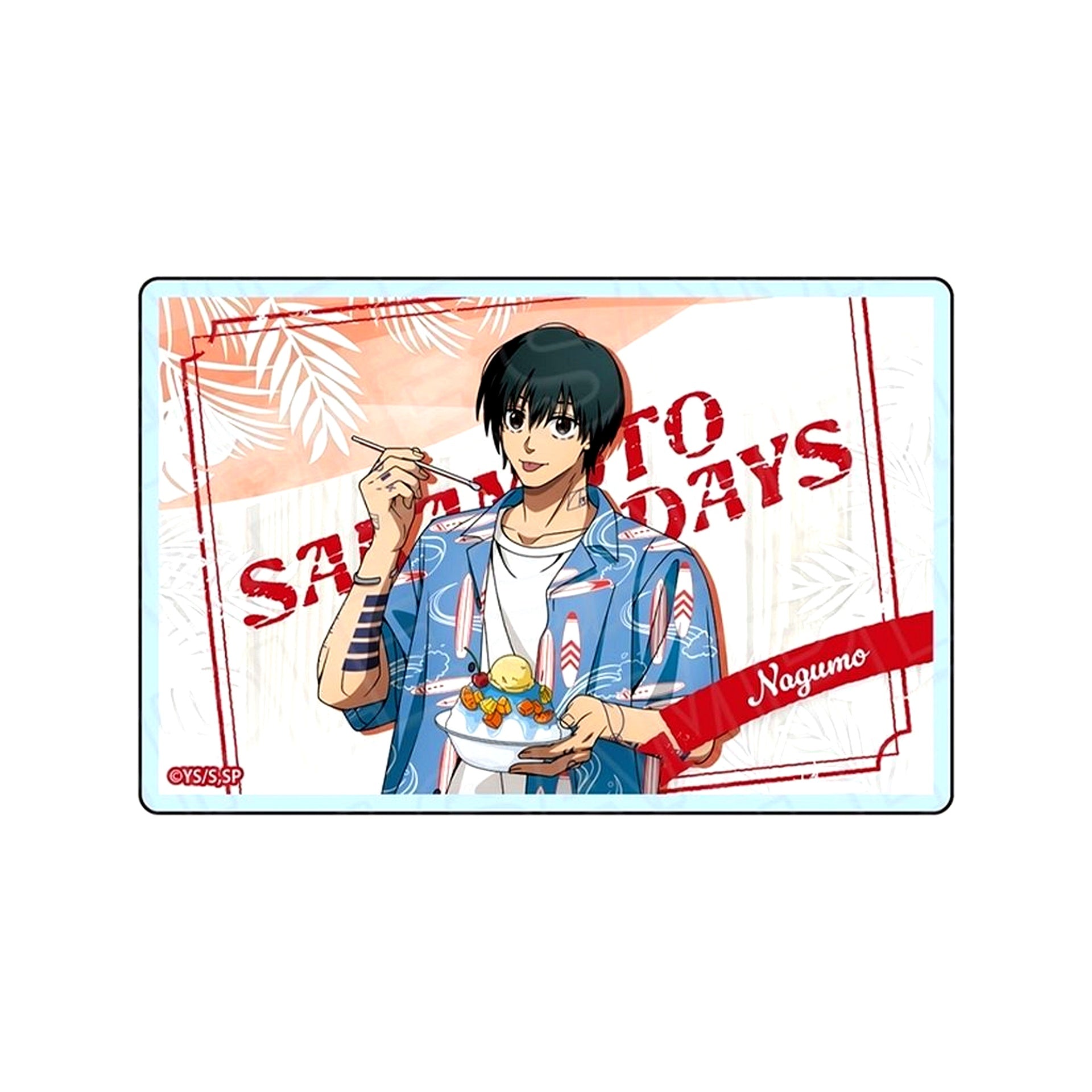 Yoichi Nagumo Sakamoto Days x THE Chara CAFE Summer Cafe Ver. Acrylic Block [USED]