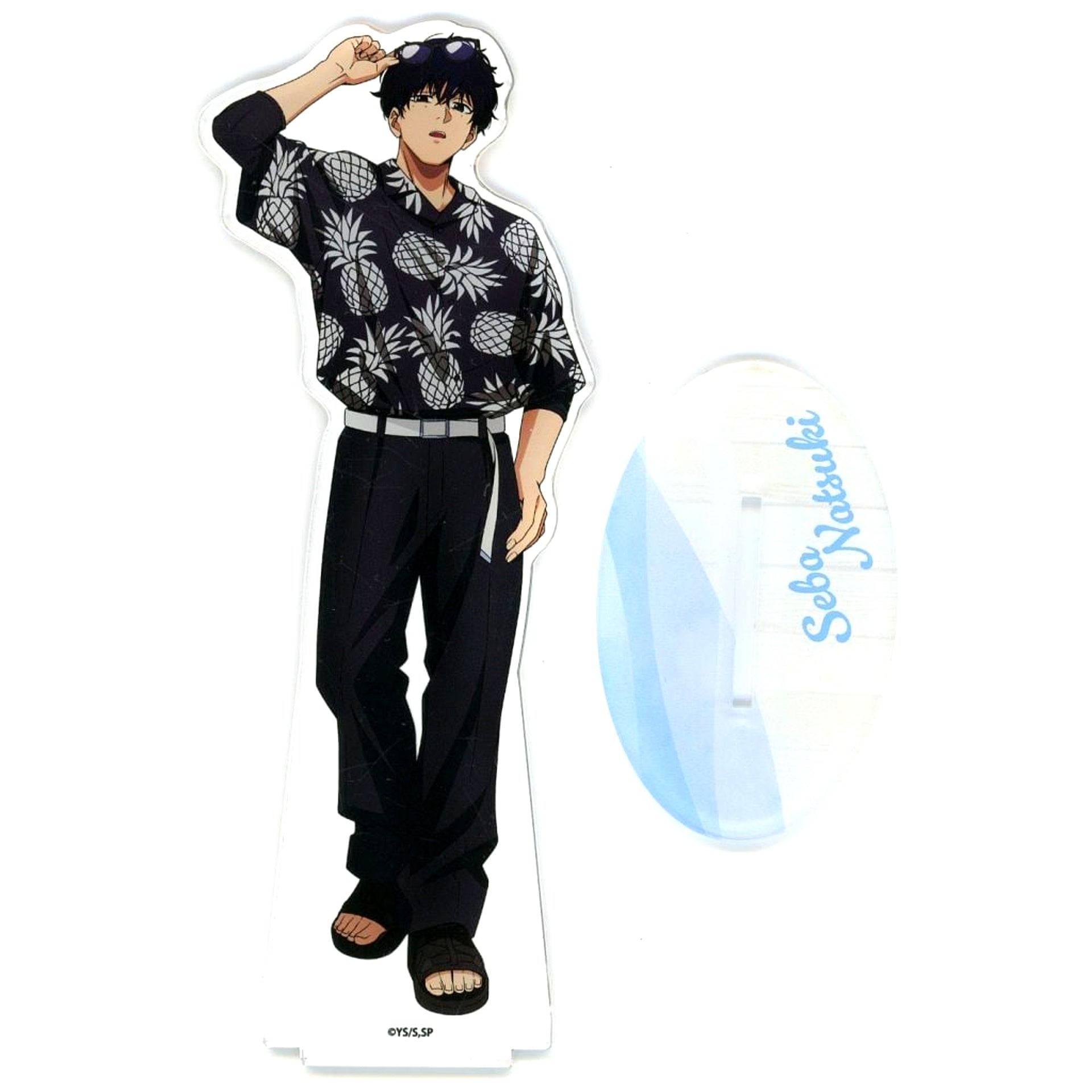 Natsuki Seba Summer Cafe Ver. Sakamoto Days x THE Chara CAFE Large Acrylic Stand [USED]