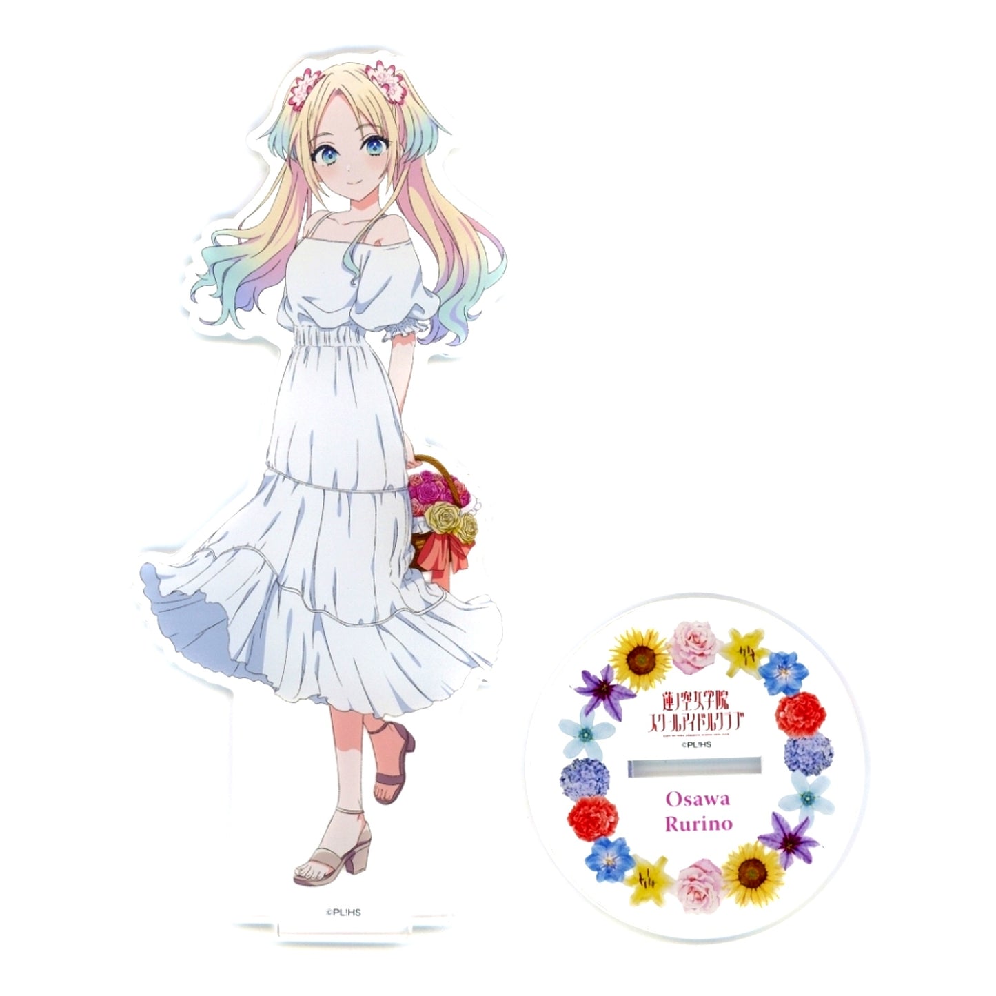 Rurino Osawa Love Live! Series x Atre Akihabara MG Maximum Grade Acrylic Stand Flower Basket Ver. [USED]