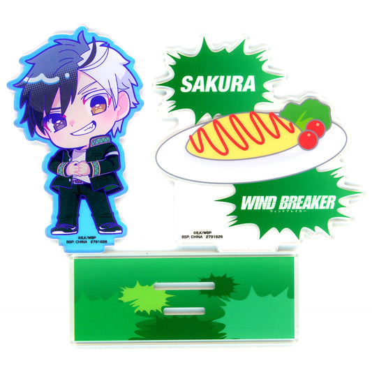 Haruka Sakura WIND BREAKER Kyurupoppun Mini Aurora Acrylic Diorama [USED]
