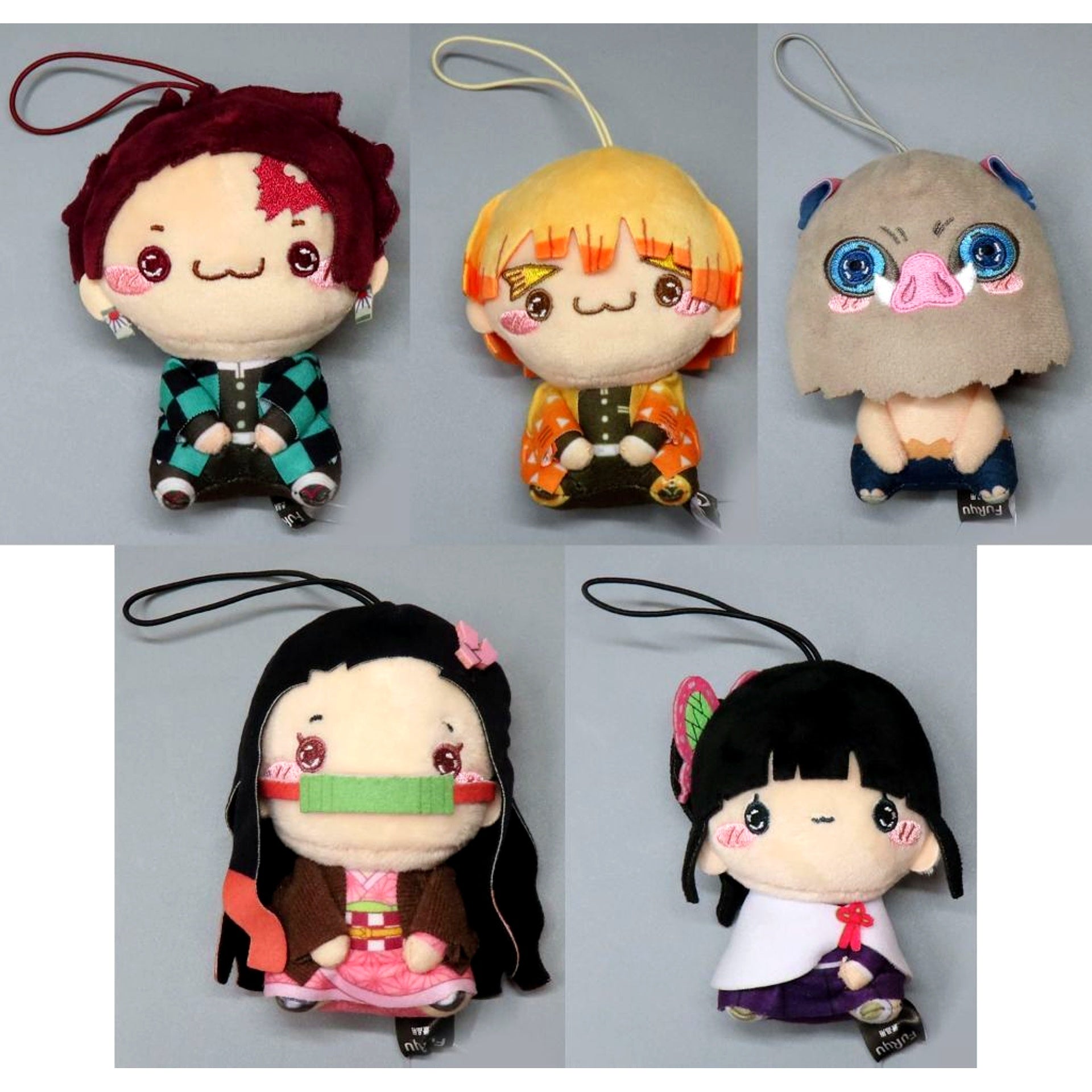 Set of 5 Demon Slayer Mochipiko Mascot 1 [USED]