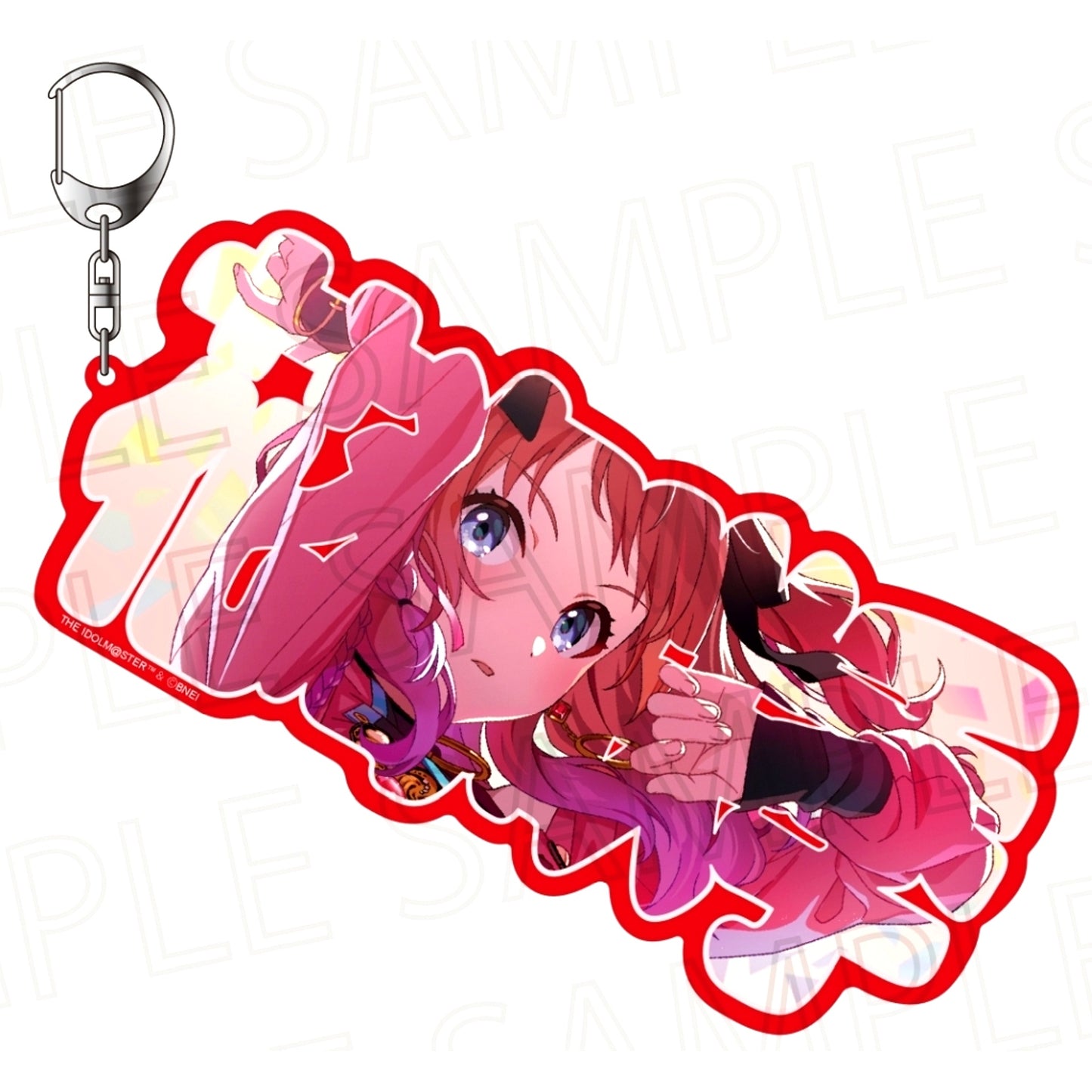 Saki Hanami Gakuen Idolmaster Nemufure Keychain [USED]