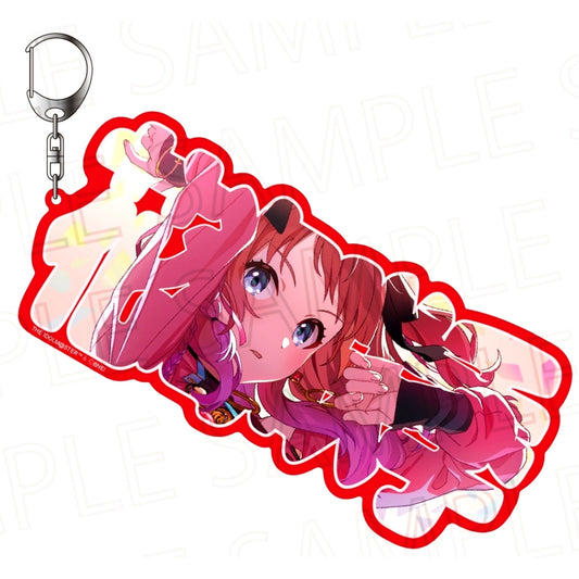 Saki Hanami Gakuen Idolmaster Nemufure Keychain [USED]