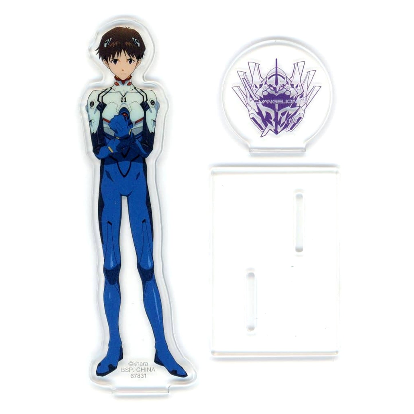 Evangelion Shinji Ikari Ichiban Kuji Operation Yamato! Layered Acrylic Stand Prize F [USED]