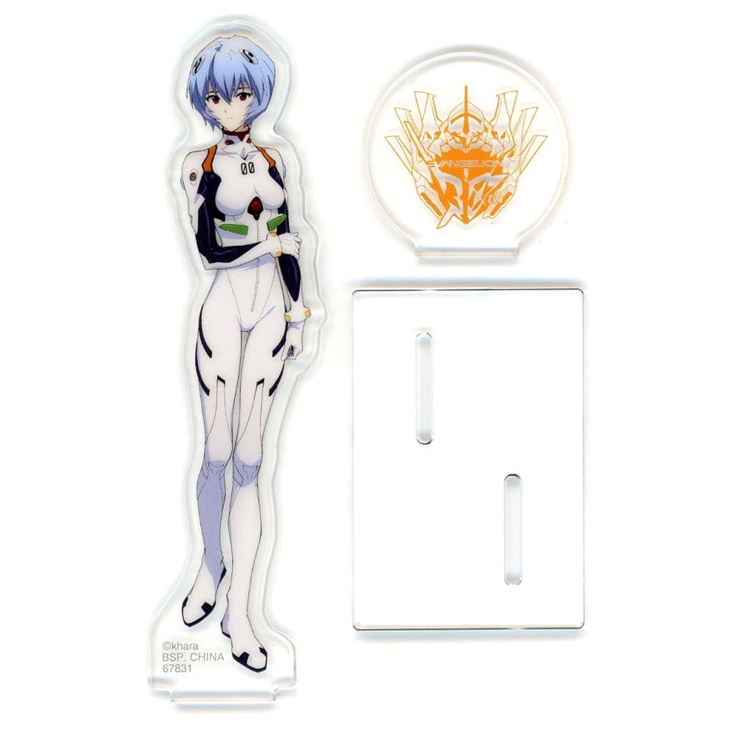 Evangelion Rei Ayanami Ichiban Kuji Operation Yamato! Layered Acrylic Stand Prize F [USED]
