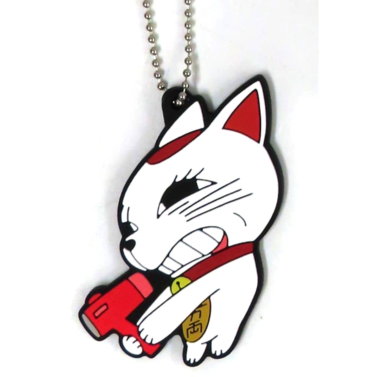 Dandadan Turbo Granny Lucky Cat Hair Dryer Ichiban Kuji Into the Cursed House! Funny Face Rubber Charm Prize G [USED]