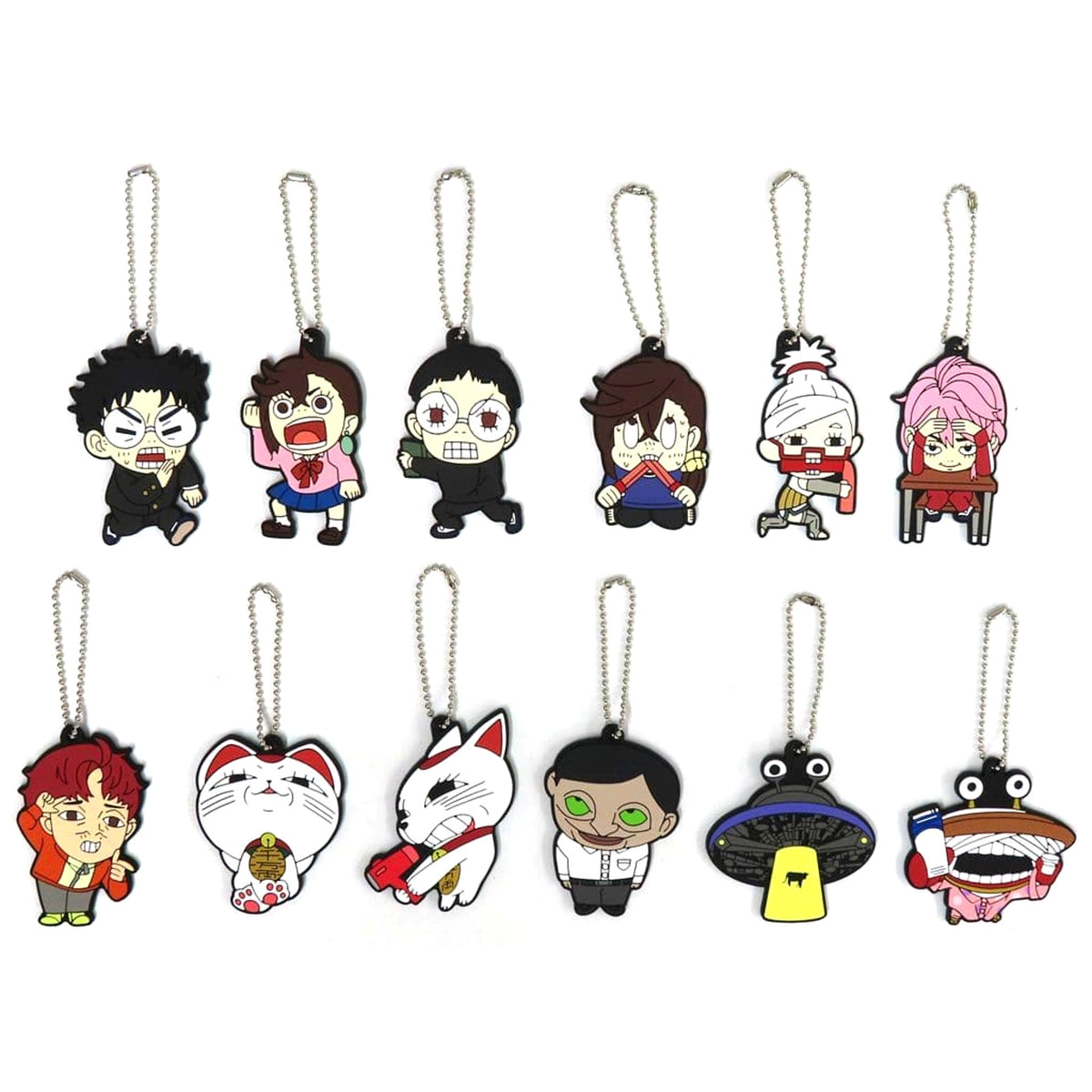 Dandadan Momo Ayase & Others All 12 Types Set Ichiban Kuji Into the Cursed House! Funny Face Rubber Charm Prize G [USED]