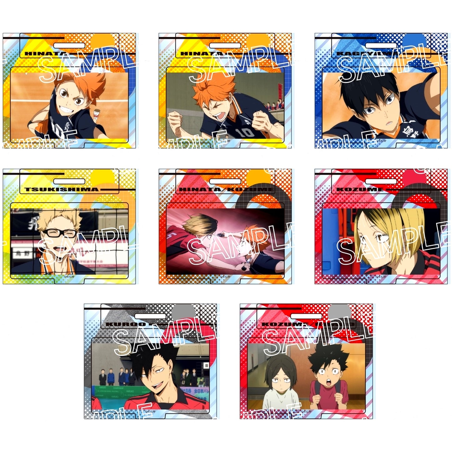 Set of 8 Haikyu!! Mini Acrylic Stand [USED]
