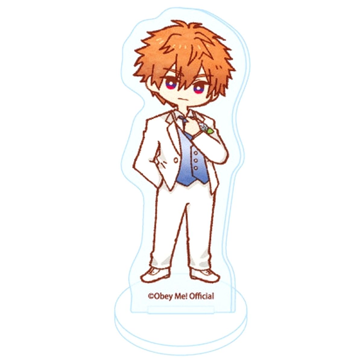 Beelzebub Obey Me! Nightbringer Acrylic Petit Stand No.18 Hydrangea Ver. Retro Art Illustration [USED]
