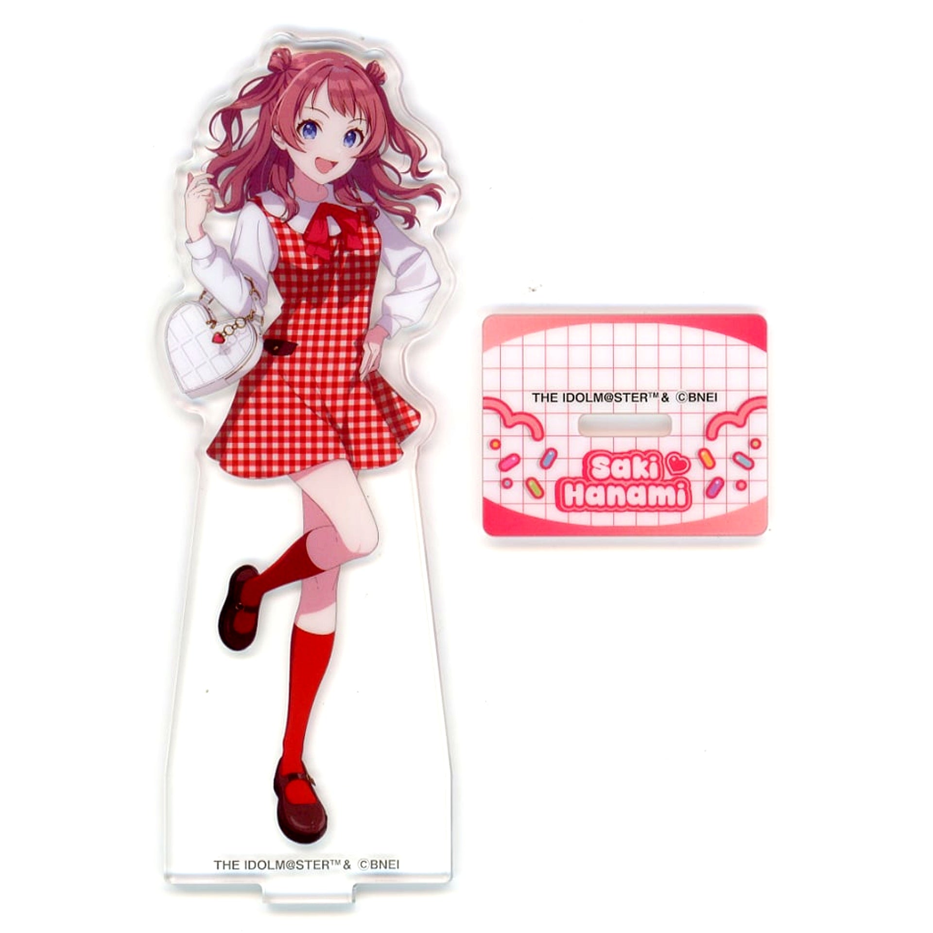 Saki Hanami Gakuen Idolmaster Acrylic Stand Lawson Red [USED]