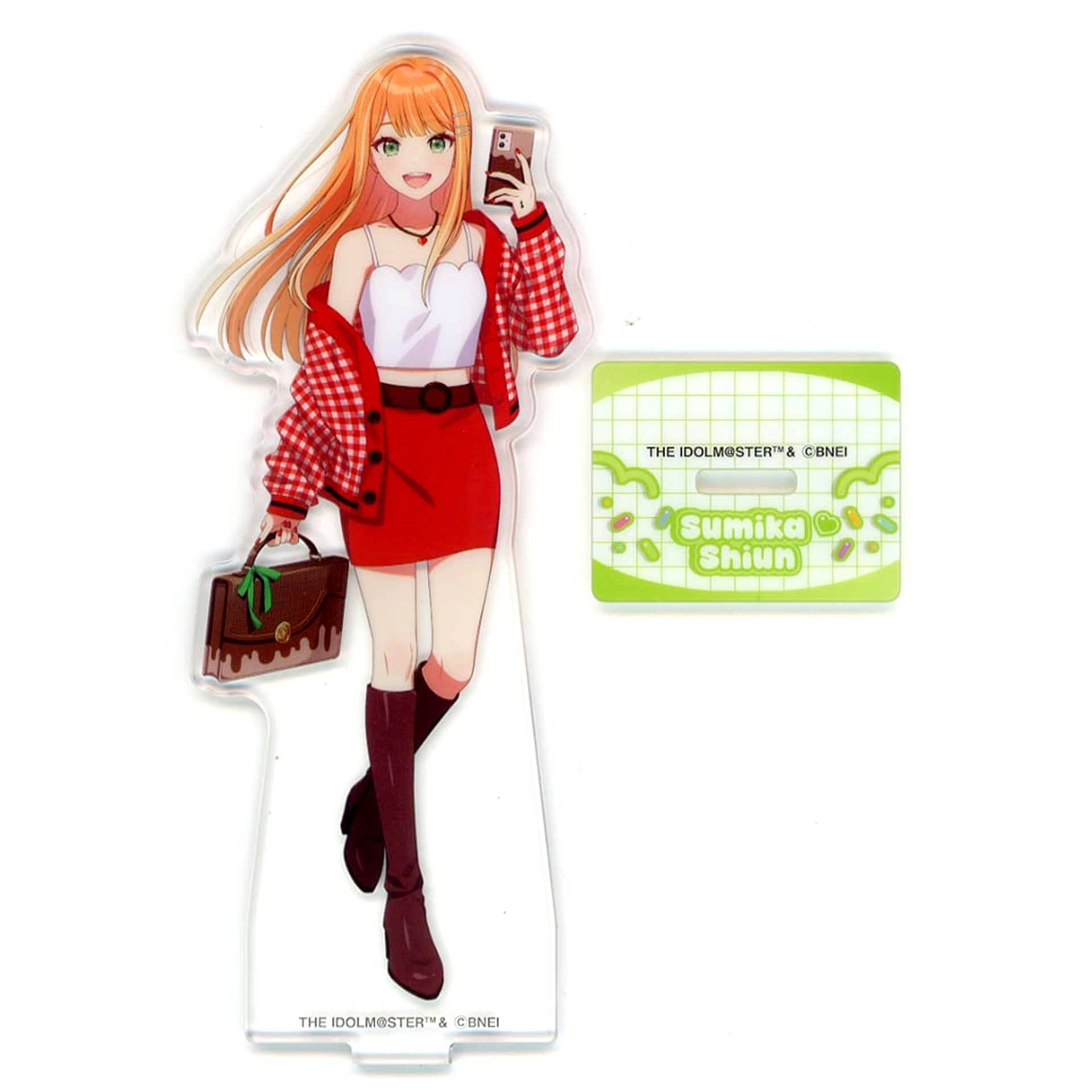Sumika Shiun Gakuen Idolmaster Lawson Red Acrylic Stand [USED]
