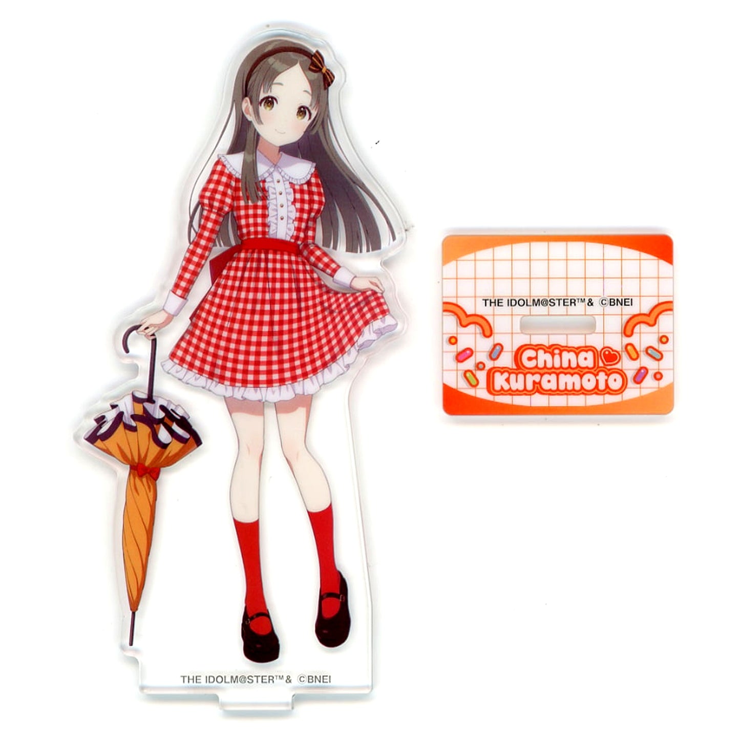 China Kuramoto Gakuen Idolmaster Lawson Acrylic Stand Red Ver. [USED]