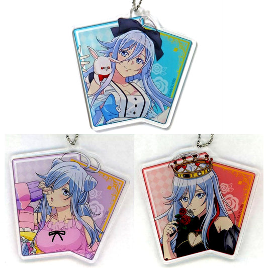 Set of 3 86 EIGHTY-SIX Acrylic Keychain Kuji Colle Alice in Wonderland Lena Prize B [USED]
