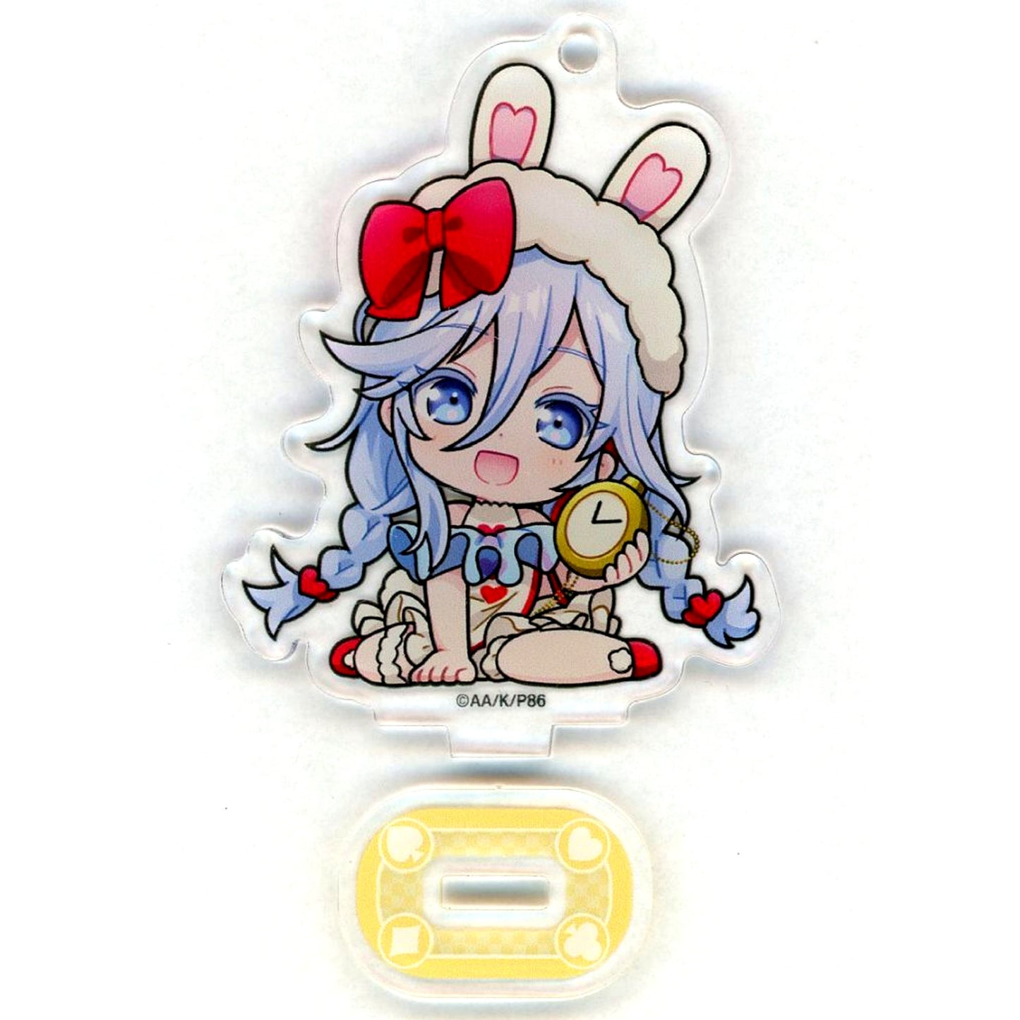 Vladilena Milize White Rabbit 86 EIGHTY-SIX Chibi Character Acrylic Stand Keychain Kuji Colle Alice in Wonderland Lena Prize C 05 [USED]