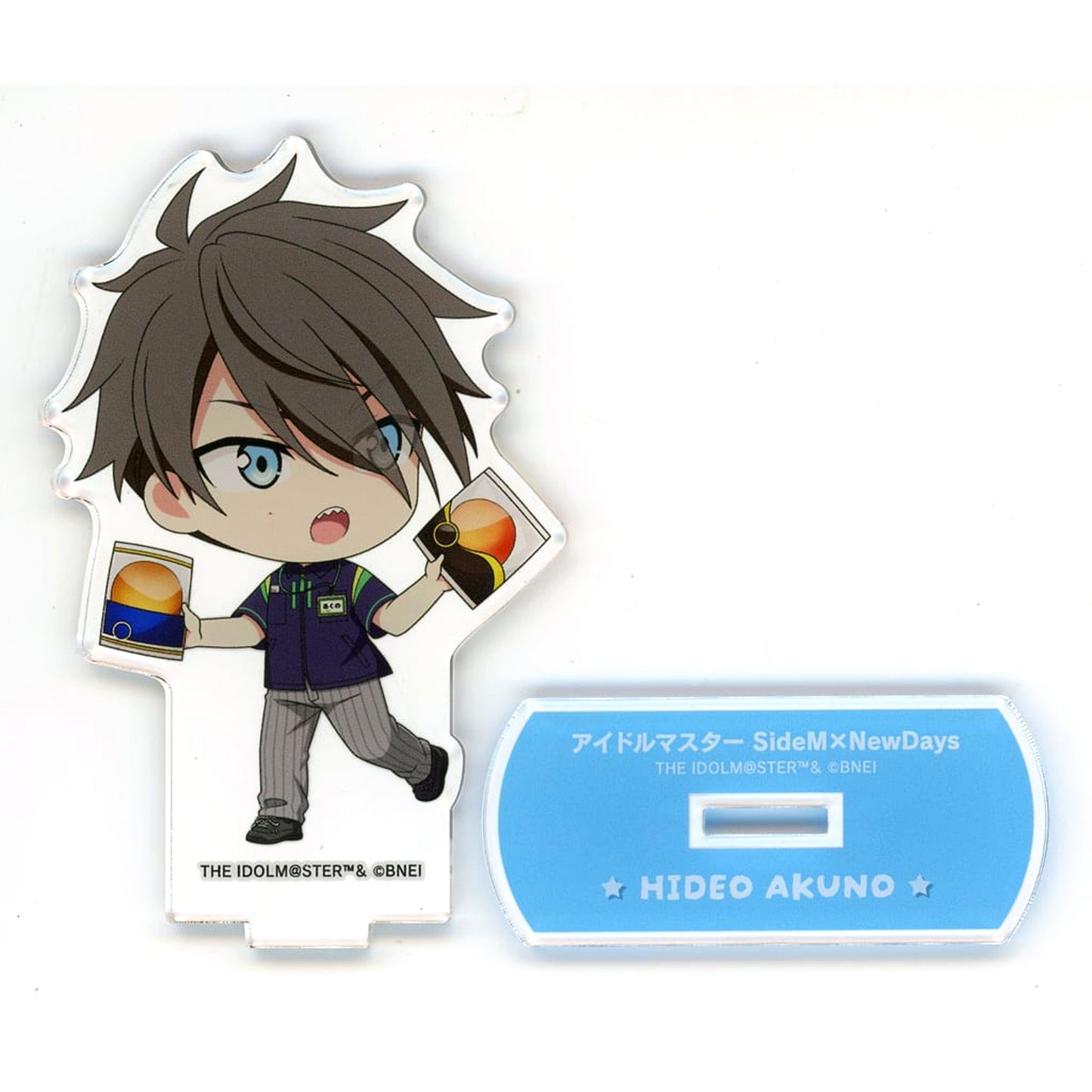 Hideo Akuno The Idolmaster SideM Mini Character Acrylic Stand NewDays [USED]