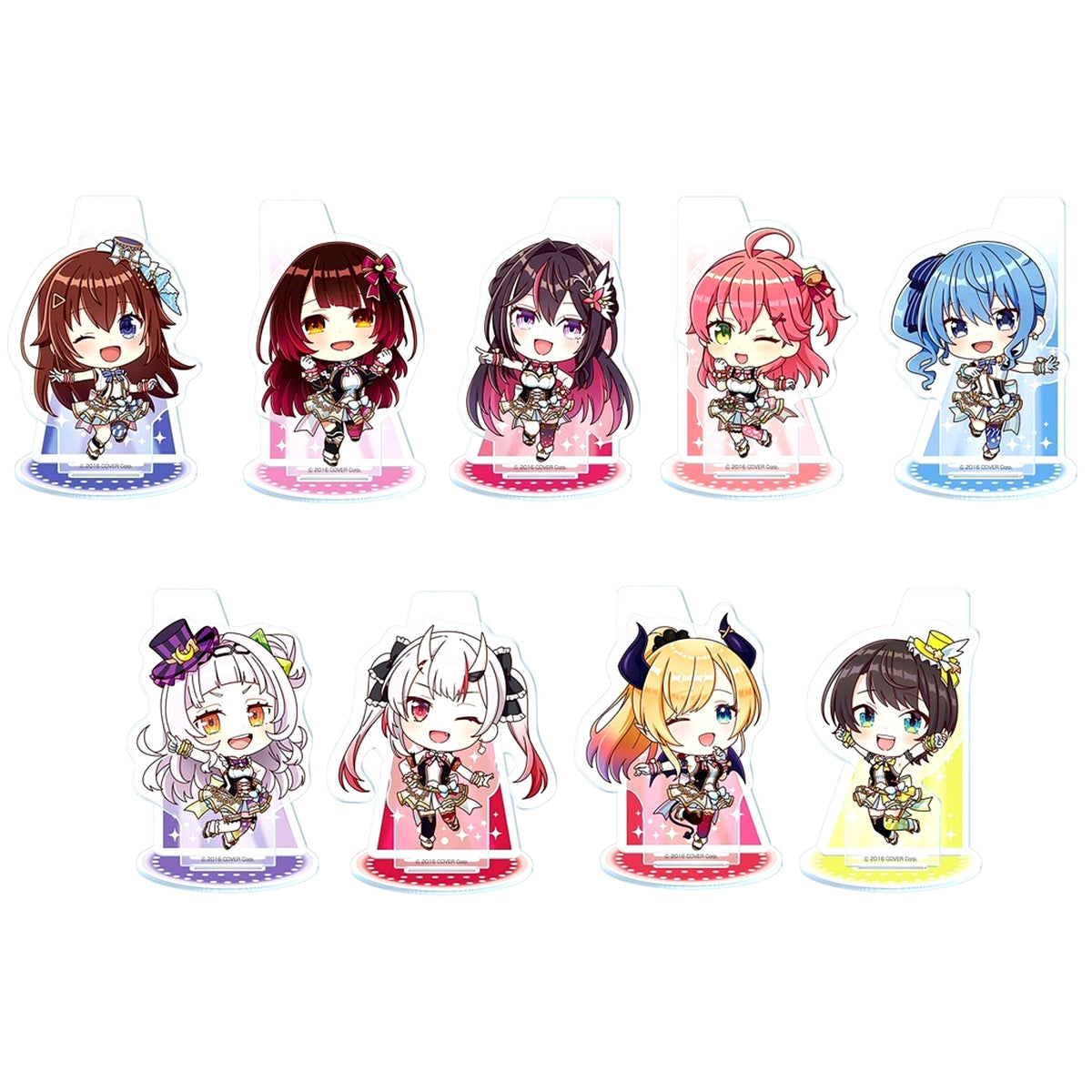 Set of 9 Acrylic Stand Origin 1 Virtual YouTuber Holo Live [USED]