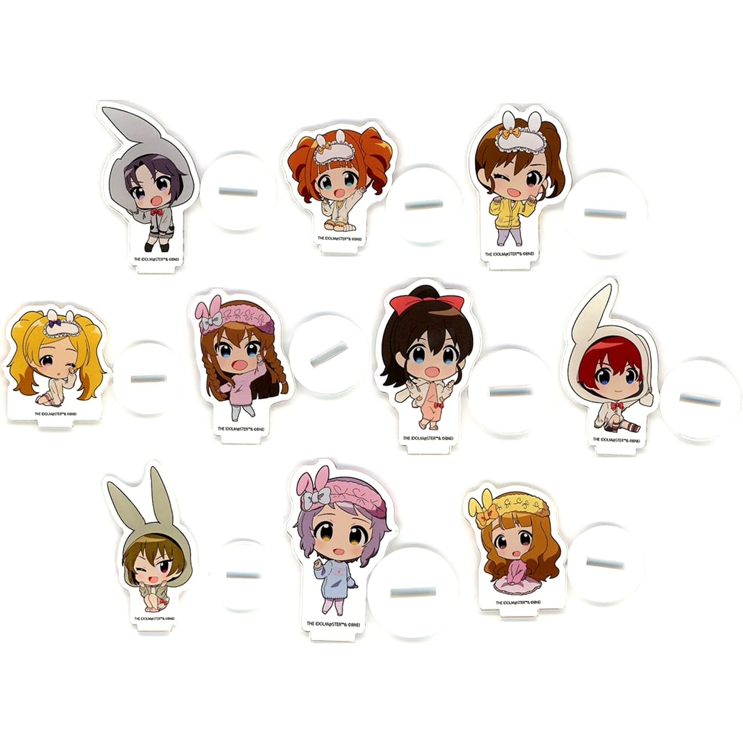 Set of 10 The Idolmaster Million Live! Trading Acrylic Petite Stand Usafuwa Dreamy! Pop Up Shop [USED]