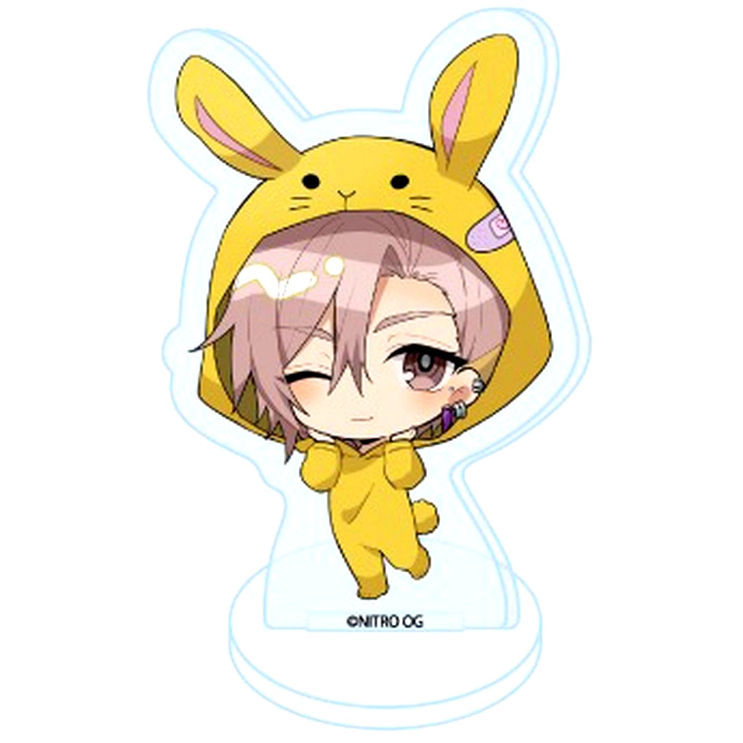 Rei 02. Mini Character Illustration Slow Damage Acrylic Puchi Stand [USED]