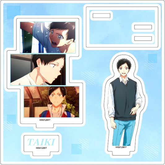 Taiki Inomata 03. Blue Box Scene Shot Illustration Acrylic Stand Plate [USED]