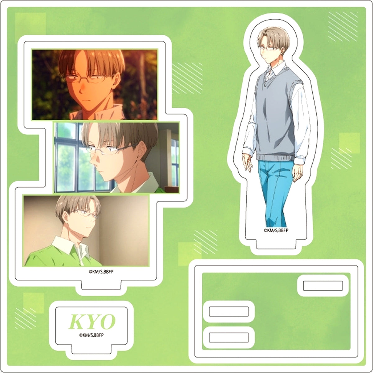 Kyo Kasahara 06. Blue Box Scene Shot Illustration Acrylic Stand Plate [USED]