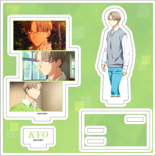 Kyo Kasahara 06. Blue Box Scene Shot Illustration Acrylic Stand Plate [USED]