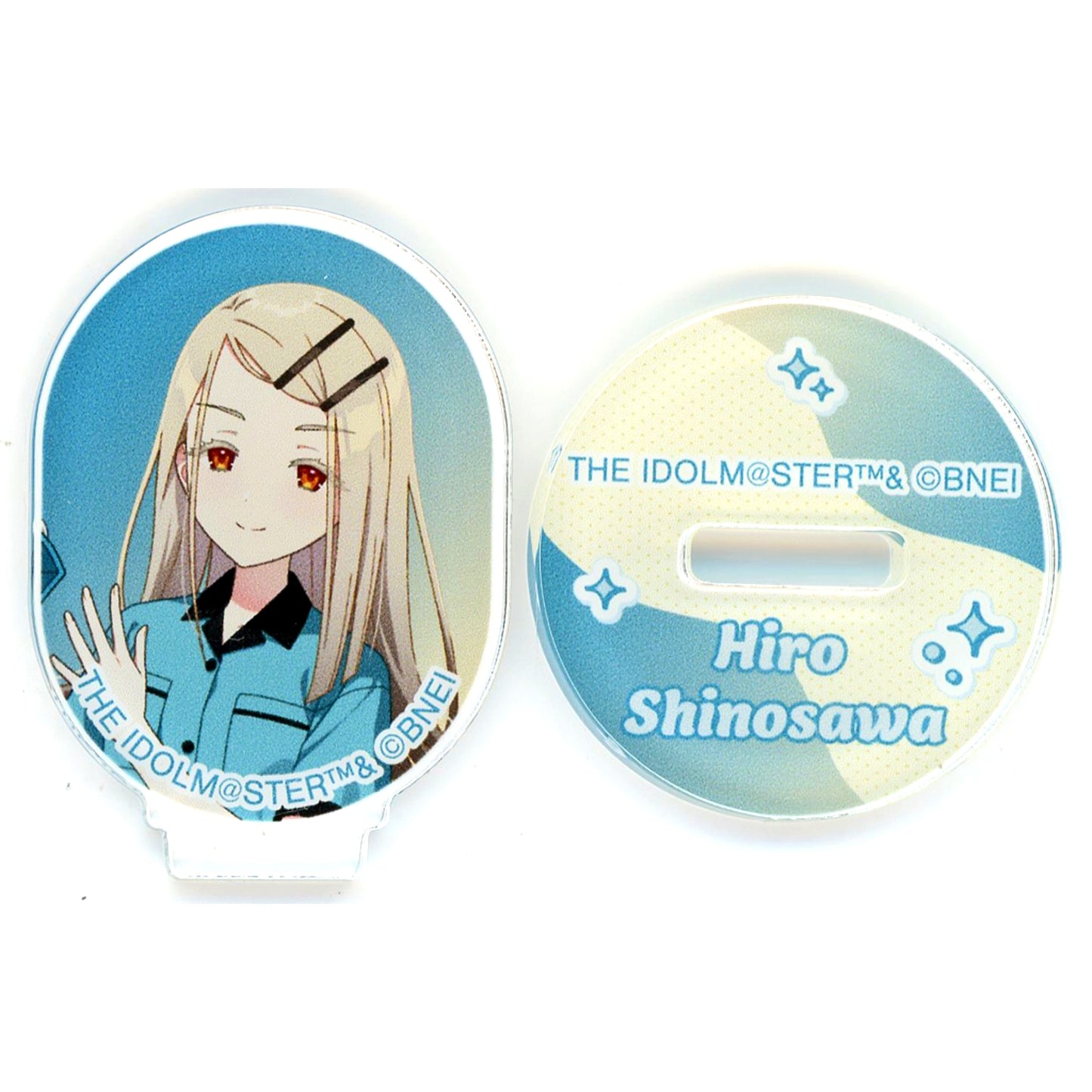Hiro Shinosawa Illustration Bowling Shirt Ver. Trading Mini Acrylic Stand Gakuen Idolmaster x ROUND1 [USED]