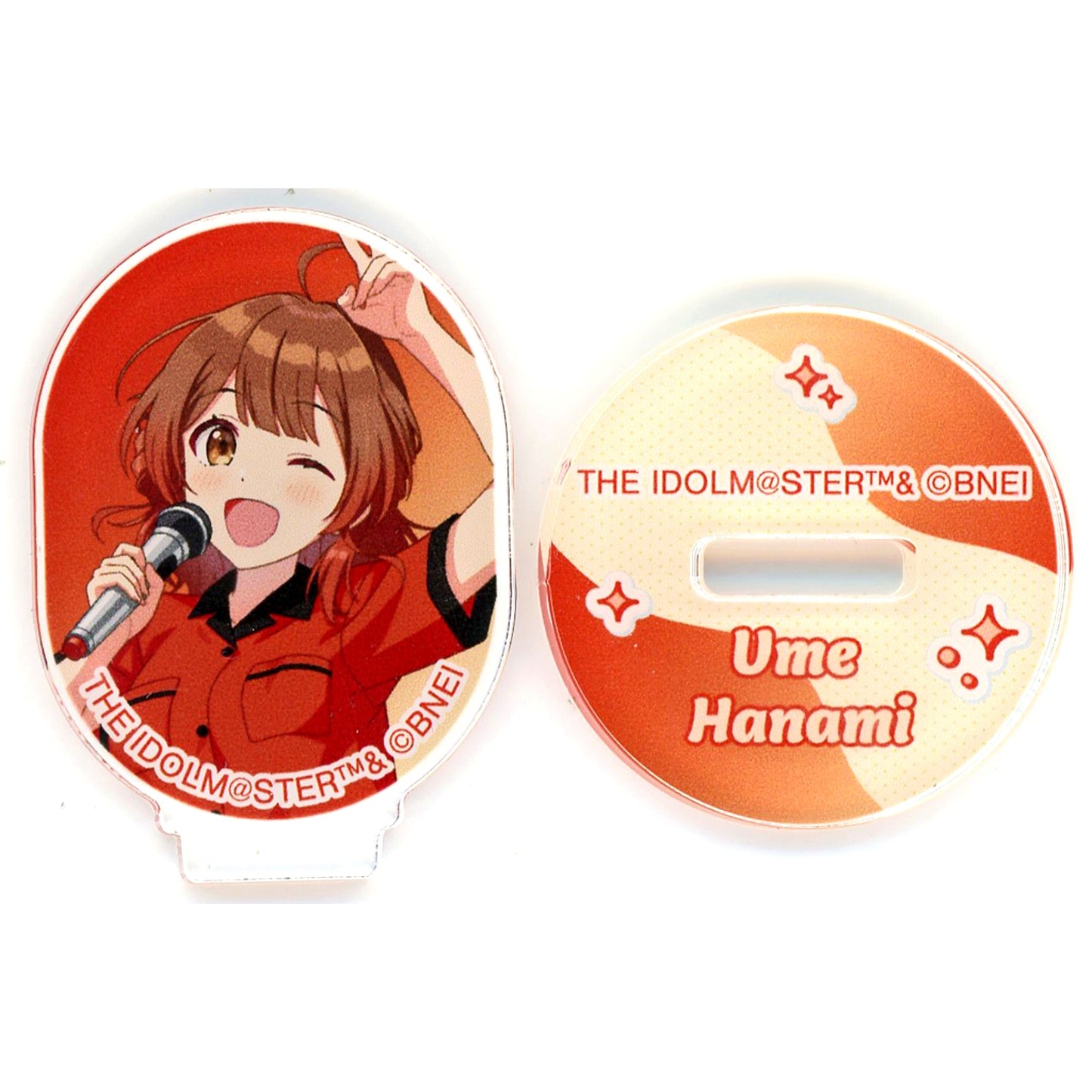 Ume Hanami Illustration Bowling Shirt Ver. Trading Mini Acrylic Stand Gakuen Idolmaster x ROUND1 [USED]