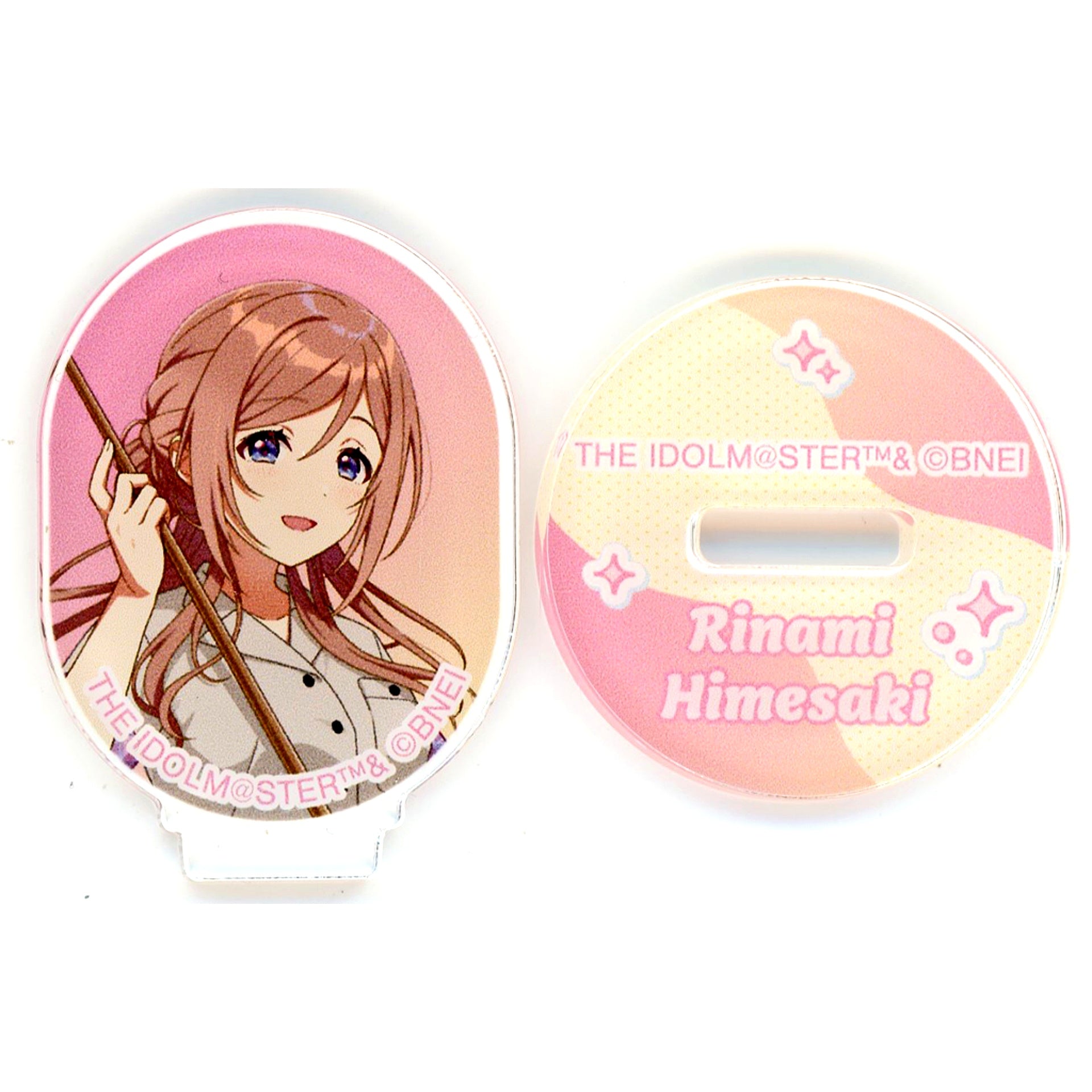 Rinami Himesaki Illustration Bowling Shirt Ver. Trading Mini Acrylic Stand Gakuen Idolmaster x ROUND1 [USED]