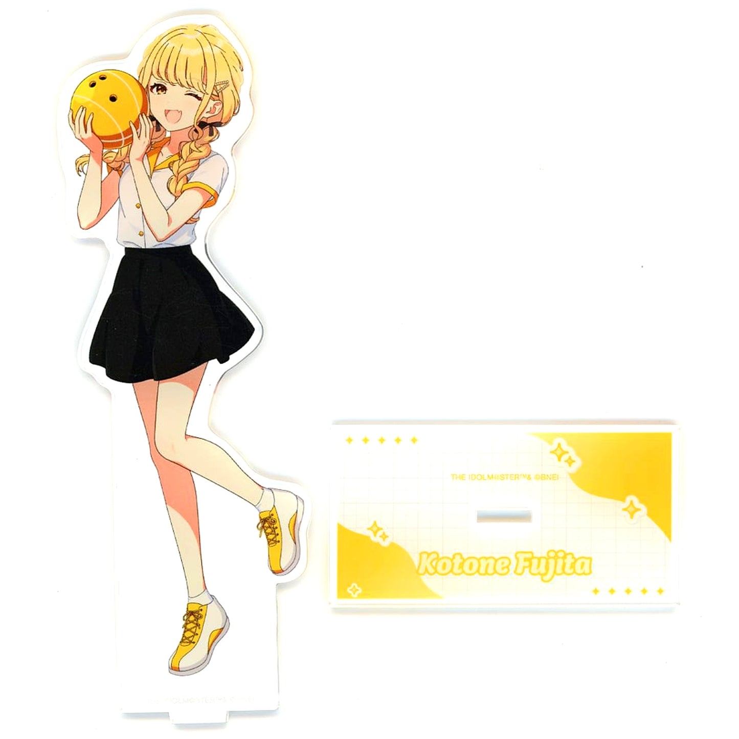 Kotone Fujita Gakuen Idolmaster Big Acrylic Stand Drawn Bowling Shirt Ver. Round1 [USED]