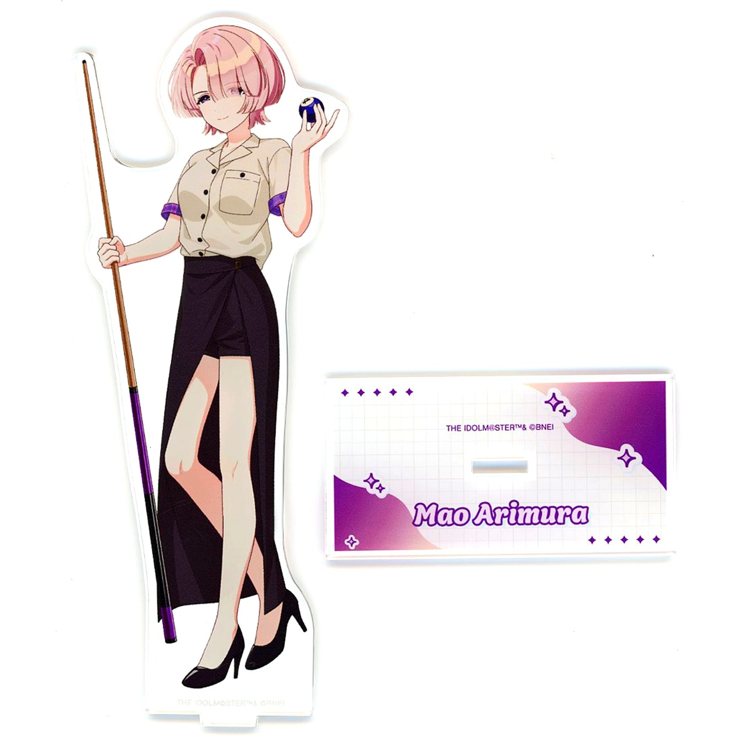 Mao Arimura Bowling Shirt Ver. Gakuen Idolmaster x Round1 Illustration BIG Acrylic Stand [USED]