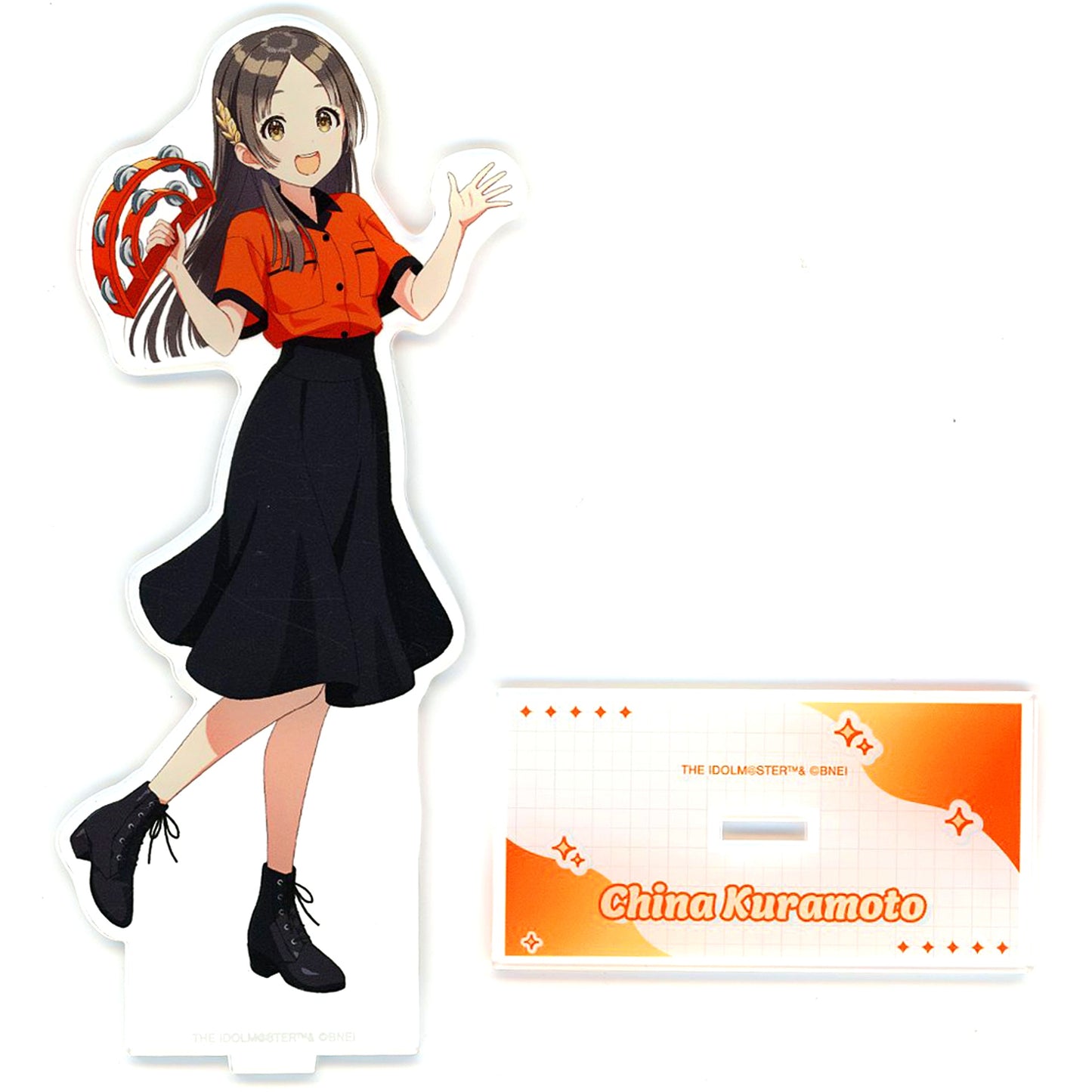 China Kuramoto Illustration Bowling Shirt Ver. Gakuen Idolmaster x ROUND1 BIG Acrylic Stand [USED]