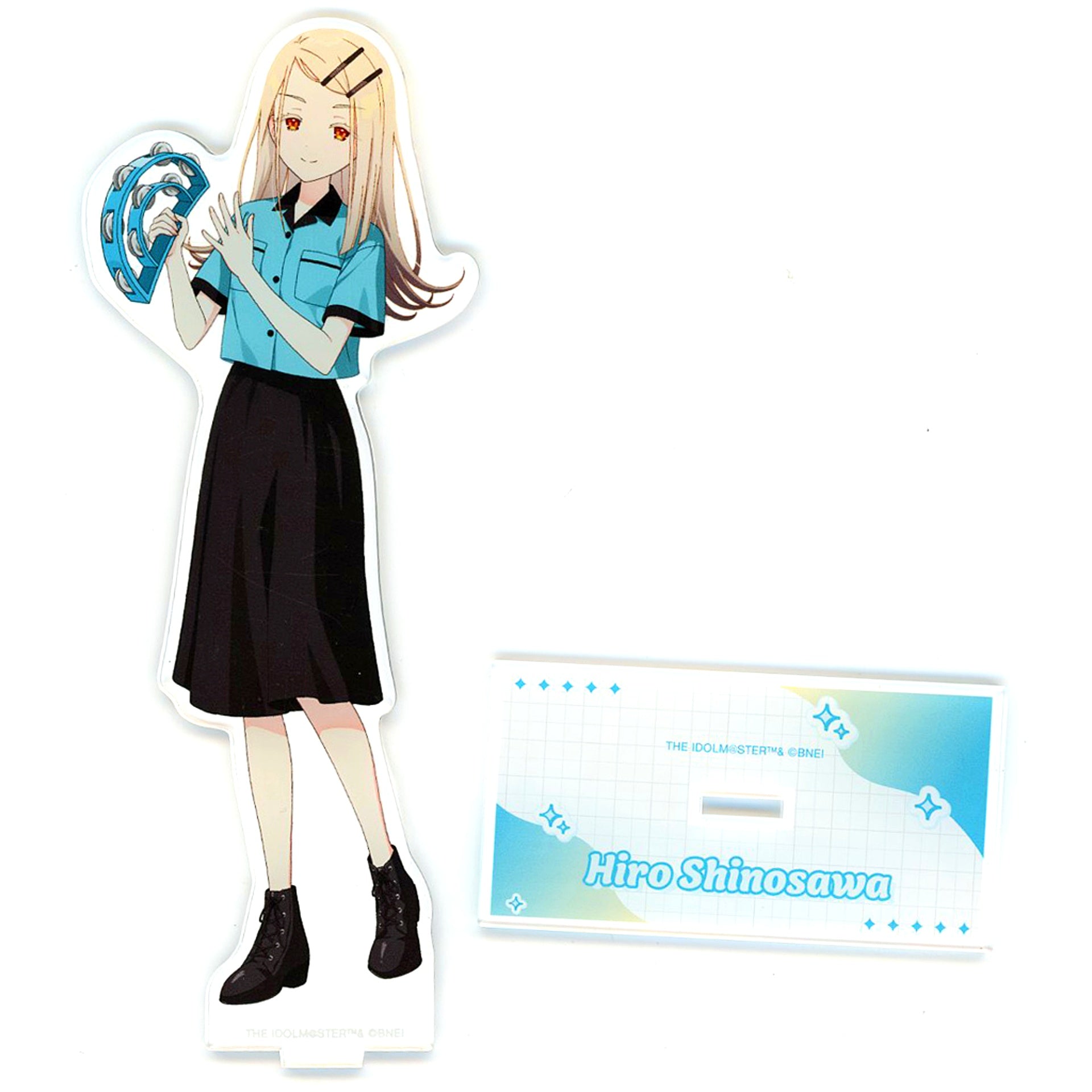 Hiro Shinosawa Bowling Shirt Ver. Gakuen Idolmaster x Round1 Illustration BIG Acrylic Stand [USED]
