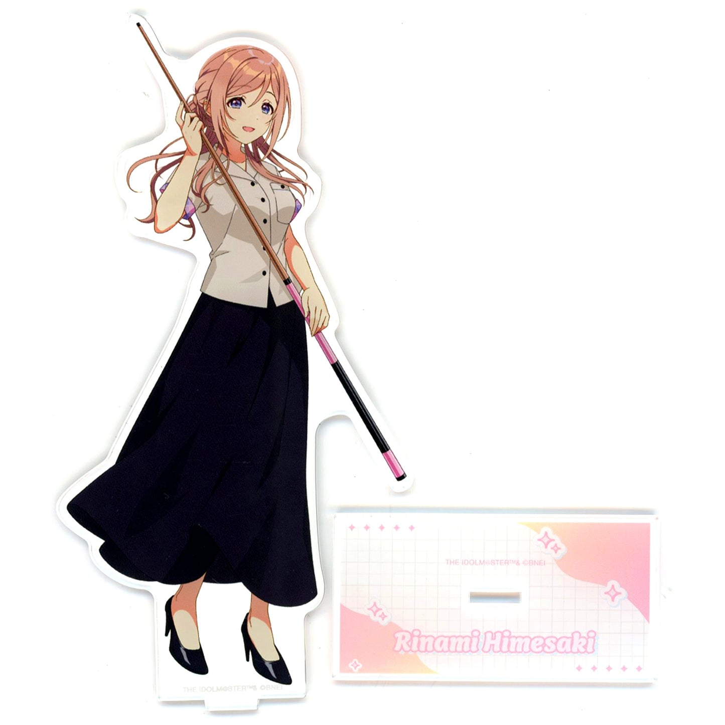 Rinami Himesaki Illustration Bowling Shirt Ver. BIG Acrylic Stand Gakuen Idolmaster x ROUND1 [USED]