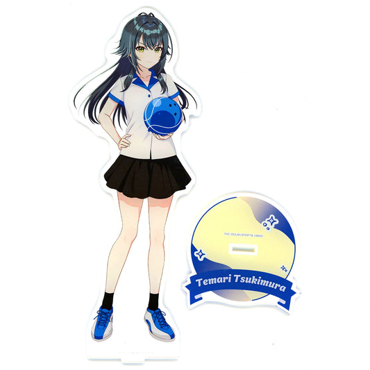 Temari Tsukimura Gakuen Idolmaster x Round1 Bowling Shirt Ver. Illustration Oversized Acrylic Stand [USED]